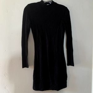 MNG basics black mock neck long sleeve diamond designed fabric size 2